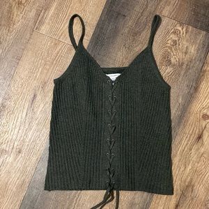 American Eagle ribbed knit tank top